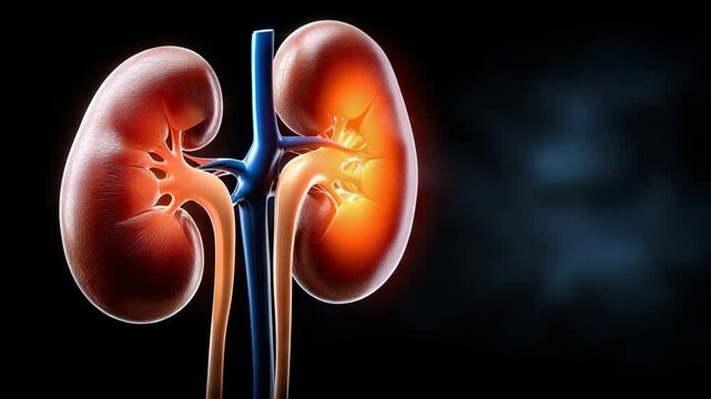 Understanding the human kidney structure and function in clear detail during a medical lesson
