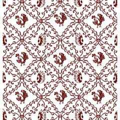 Obraz premium Batik. Seamless pattern. Textile. Concept