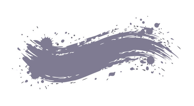 Grey violet stroke with misty foggy edge