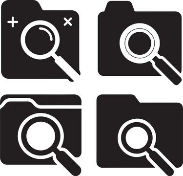 Modern Browser Search Tab Silhouette Vector Icon, Browser Search Icon