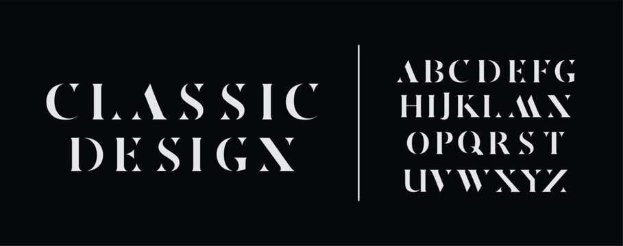 Luxury modern Elegant alphabet logo font. Typography elegant style alphabet fonts for beauty, calligraphy, decorative, glamour, boutique, fashion, brand, wedding, vintage design.