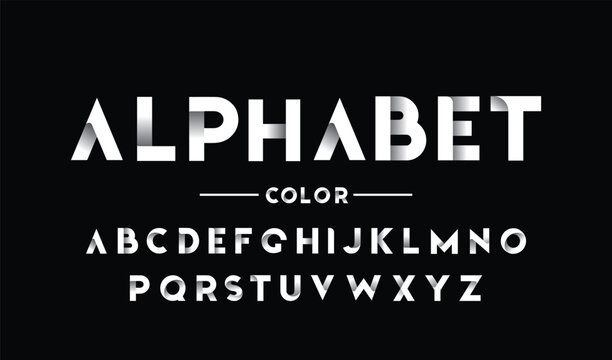 Abstract modern creative alphabet logo font. Typography bold typeface for sport, technology, digital, future creative logos fonts. vector illustration