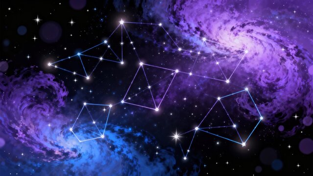 Cosmic star constellation in galaxy