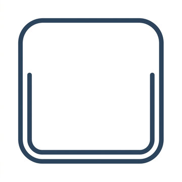 Simple rounded square icon with two parallel lines.