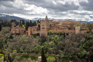 Obraz premium Alhambra fortress palace in Granada, Spain