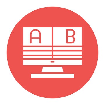 AB Test Vector Icon
