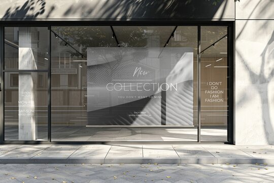 Modern fashion store display