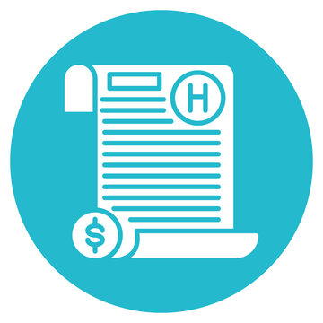 Hotel Invoice Vector Icon