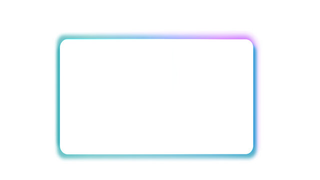 Cyberpunk electric blue and purple gamer streaming overlay card template transparent PNG with neon frame.