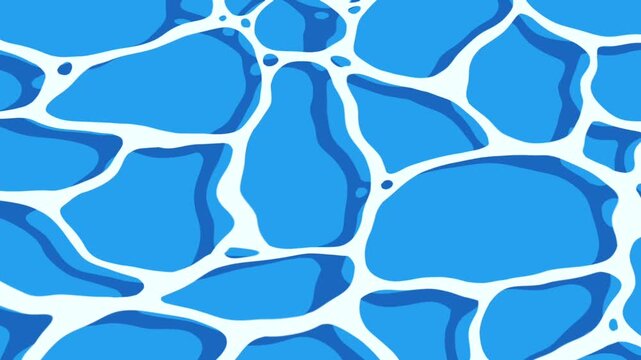 Rippling blue water texture animation