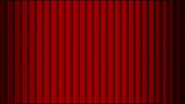 Red vertical stripes pattern with gradient abstract background, 4k video