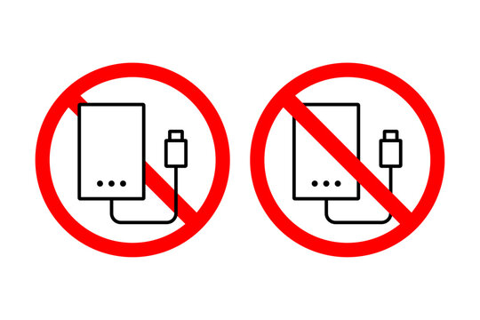 モバイルバッテリーの持ち込みや使用の禁止をイメージしたイラスト