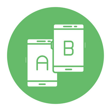 A B Testing Vector Icon