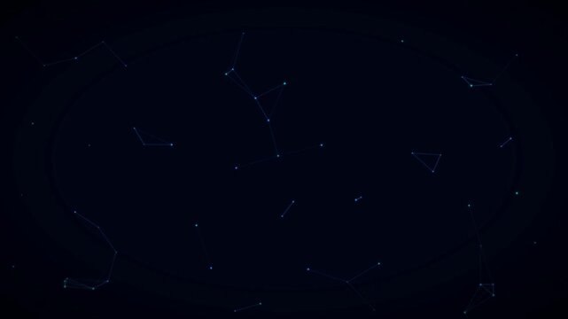 Glowing Data Plexus Neural Network Connections