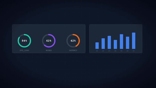 Adaptive JSON Data UI Dashboard Visualization