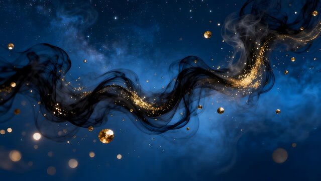 Cosmic swirls of smoke and stars