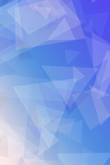 Obraz premium Abstract blue geometric triangle pattern with a clean, modern look and soft gradient glow, ideal for presentations, web banners, and design layouts with copy space.