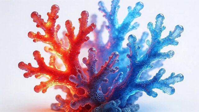 Colorful corallike structure