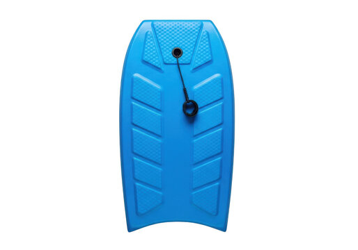 Blue boogie board isolated on transparent background