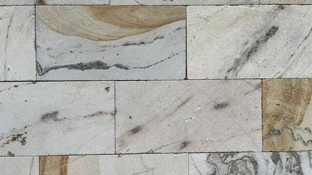 Lightweight concrete block wall texture with natural patterns