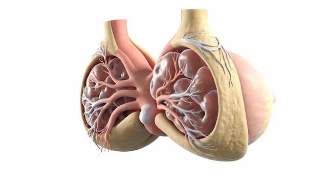3D CGI Octane Render of Human Female Breast Anatomy