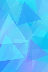 Obraz premium Cool-toned prism triangles and layered squares create an abstract geometric texture with depth and movement, perfect as a modern backdrop for flyers and websites.