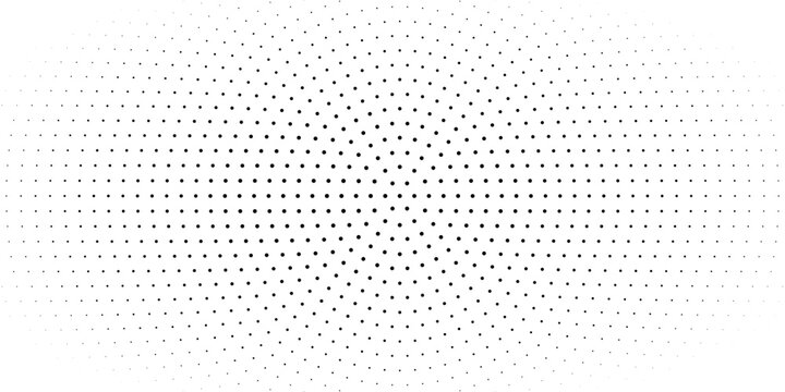 Point lines with circles of different sizes. Halftone background. Vector illustration