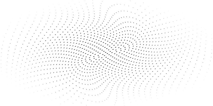 Point lines with circles of different sizes. Halftone background. Vector illustration