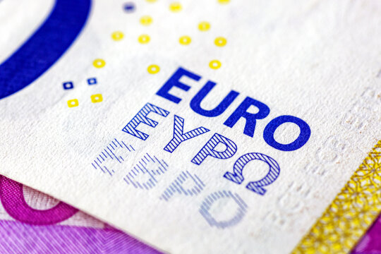 Close up of Euro banknotes.Euro Money Banknotes and cash. 50. 100. 200. 500 euro.World money collection.Bonistics.Fragment for design purpose.
