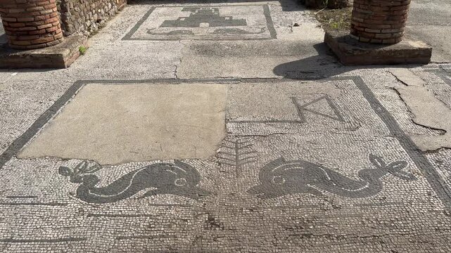 Floor Mosaics in Ostia Antica Ancient Roman Interiors