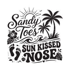 Obraz premium Tropical Paradise SVG Design