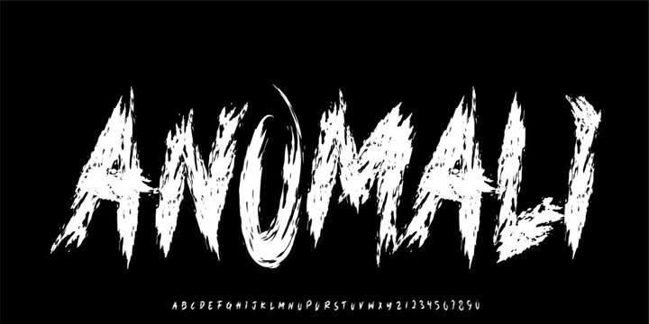 Anomali Powerful Brush Script Font for Sport Logo Action Poster and Urban Streetwear Branding Design