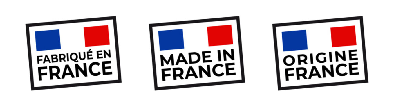 Picto Fabriqu&eacute; en France, Made in France et Origine France 
