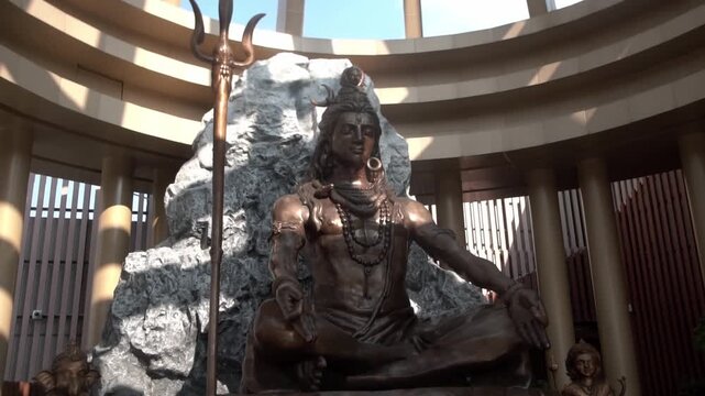 Giant statue of Shiva, one of the principal deities in Hinduism.