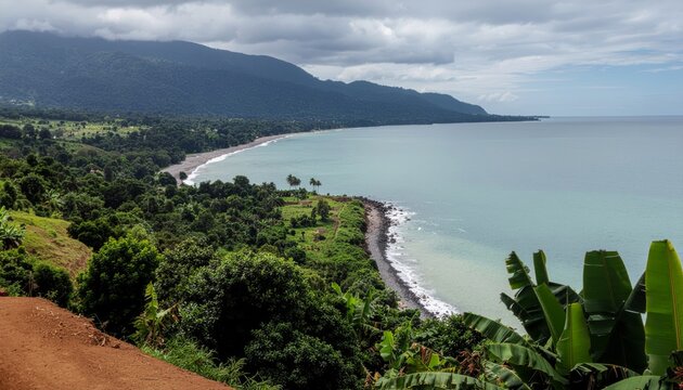 Lush Coastline of Palanan, Isabela - A Scenic View of the Philippines.
