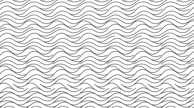 Abstract seamless pattern with wavy lines.