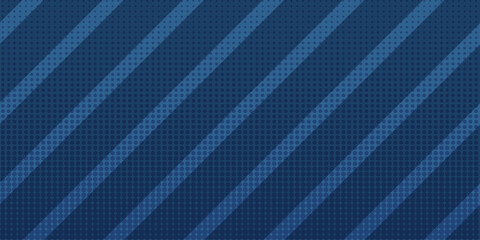 Obraz na płótnie Canvas Father's Day Dark blue diagonal stripes background vector illustration. Classic geometric repeating lines pattern with subtle dot texture backdrop for Father's Day or masculine design.