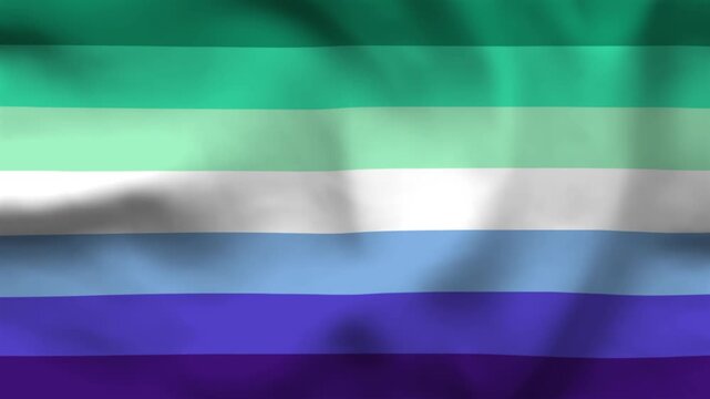 Gay Man MLM Pride Flag Fabric Texture Background