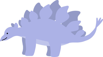 Cute Stegosaurus Dinosaur Cartoon Character Vector Illustration  © CHAEYOON