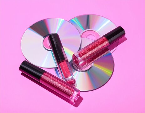 lipstick and powder