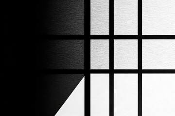 Fototapeta premium Monochrome Grid Pattern with Bold Contrast