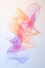 Naklejka premium Abstract Art - Colorful Blurred Swirls and Smears