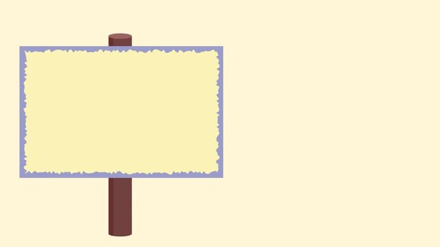 Empty plank sign board with brown wooden copy spave background