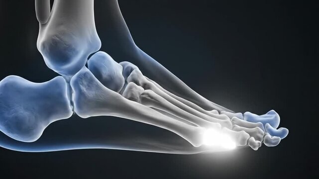 Medical Animation: Human Medial Cuneiform Bone Anatomy and Function