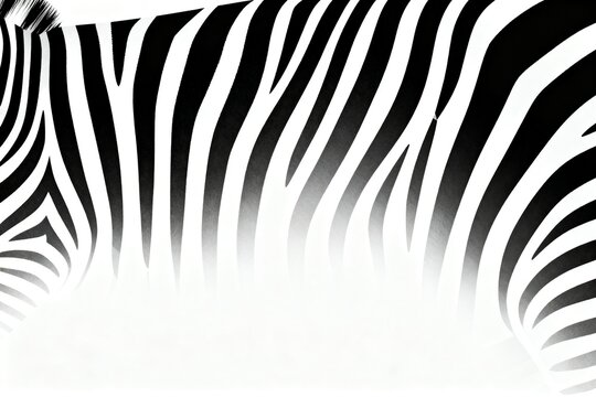 Close-Up of Zebra Stripes with Bold Black and White Pattern