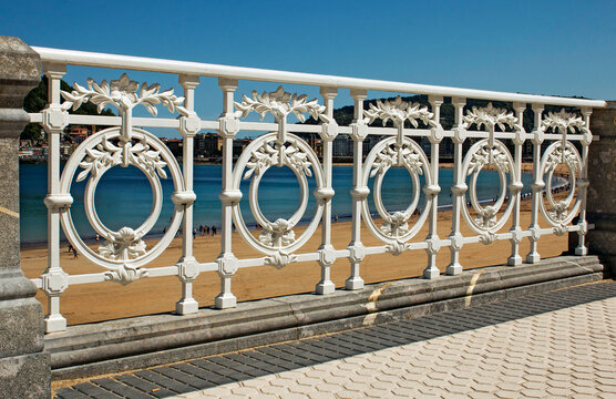 San Sebastian Bay, Spain, La Concha Beach, Donostia