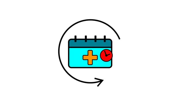 Medical Icon Animation &ndash; Repetitive Motion Benefits For health content.