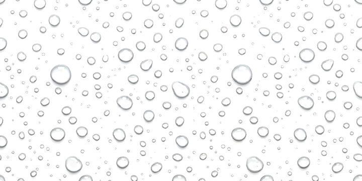 Clear water drops pattern on a glass surface texture