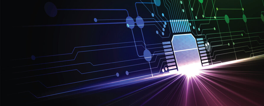 Abstract high technology and science background