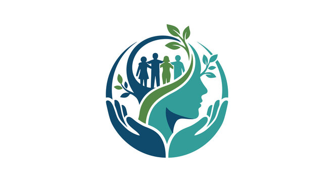 community care logo vector people hands circle